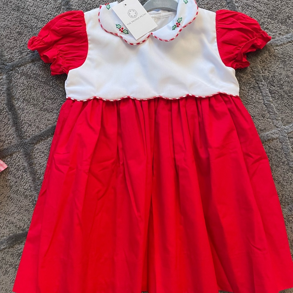 The Proper Peony 2t Christmas dress